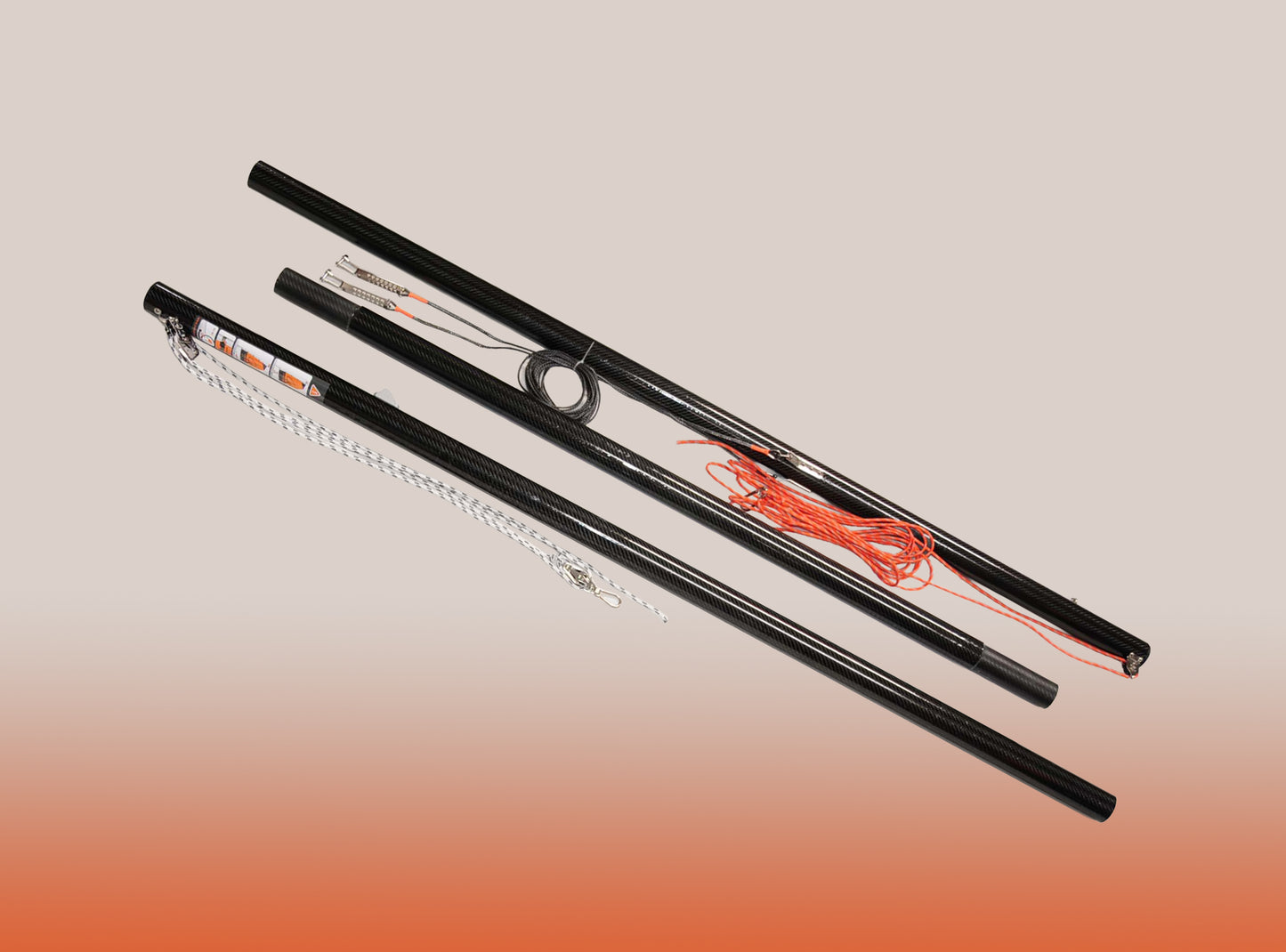 CARBON Mast-Set komplett (3-teilig)