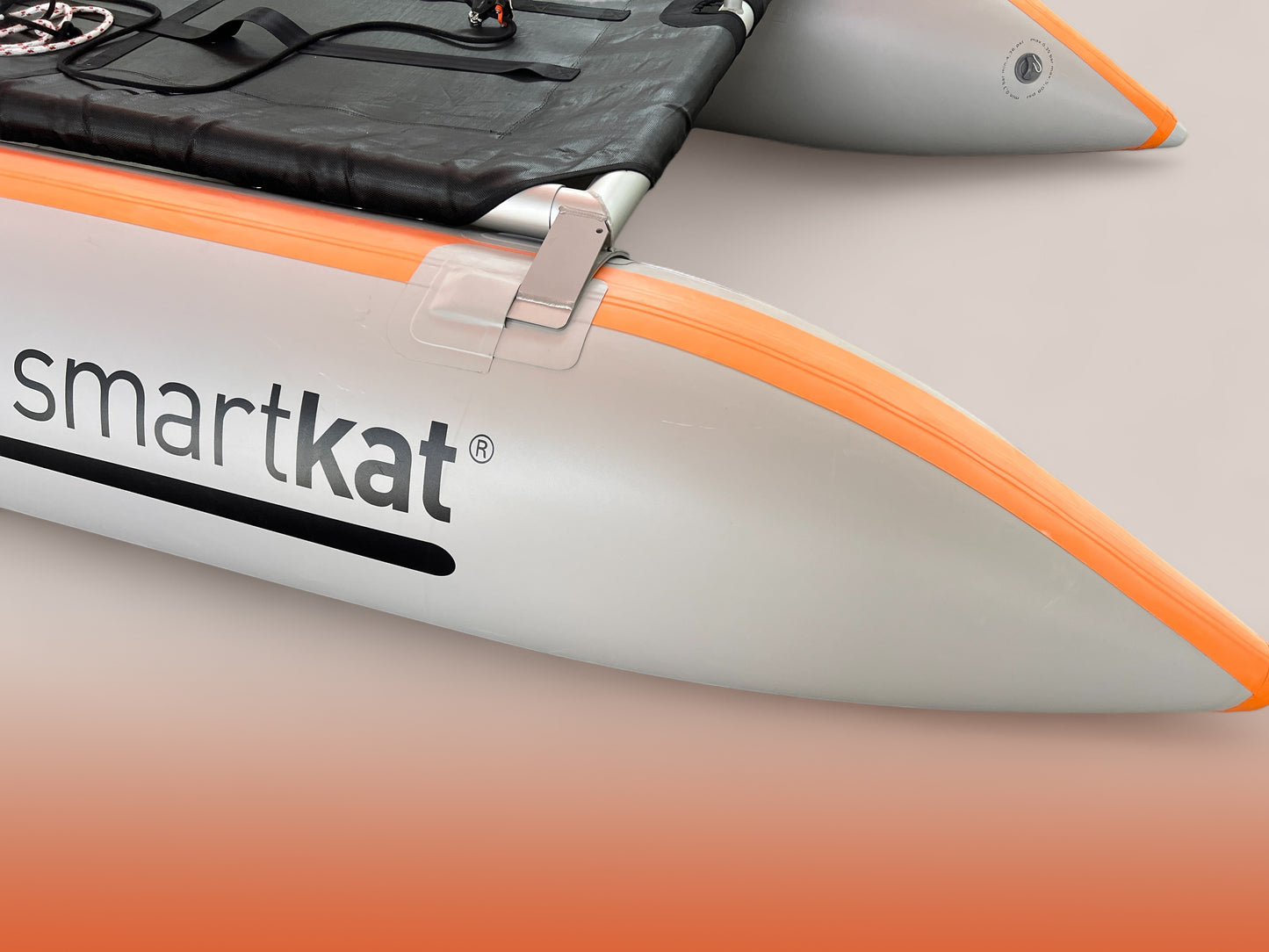 left hull - orange covered