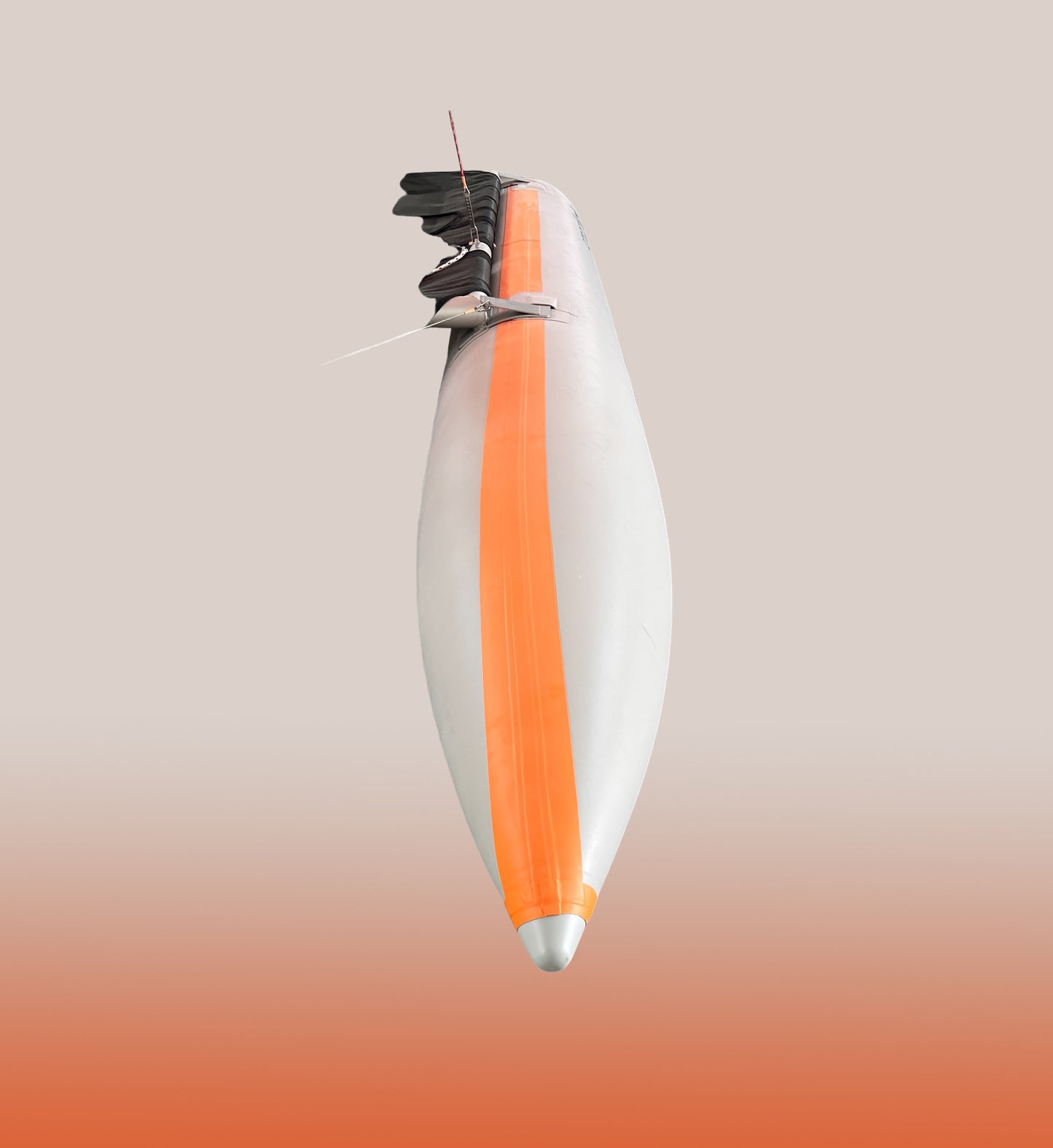 Right hull – covered in orange