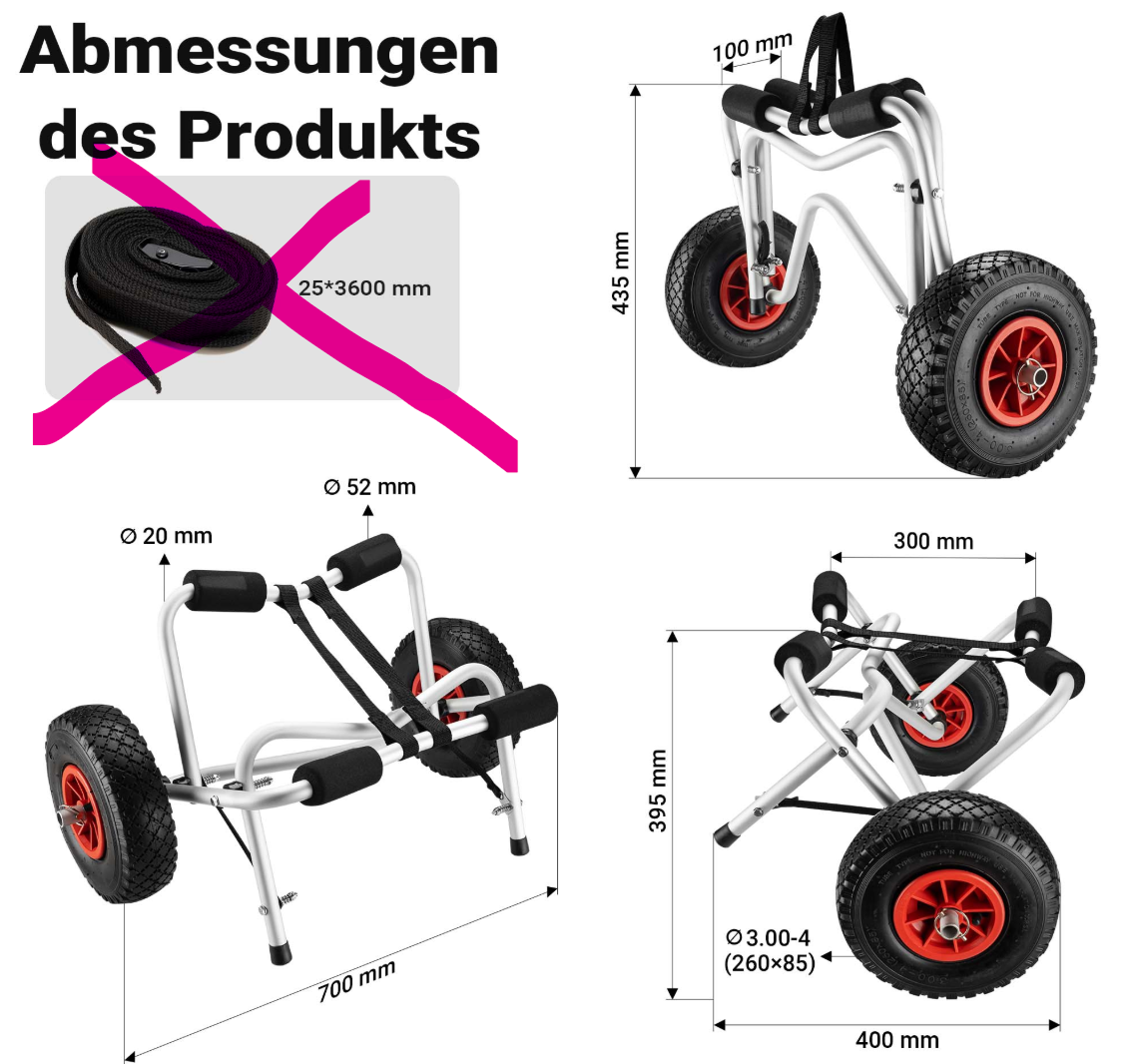Transportwagen gebraucht B-WARE (ohne Räder)