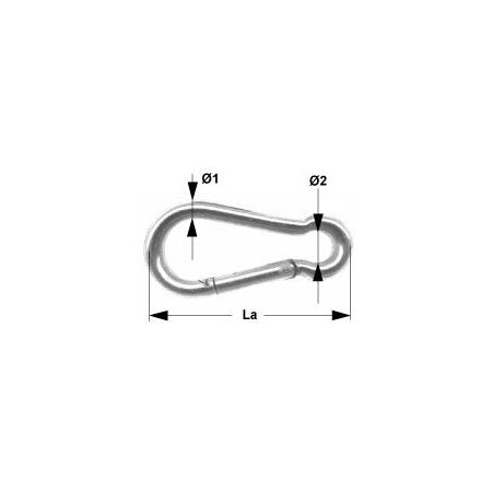 Karabiner - Edelstahl