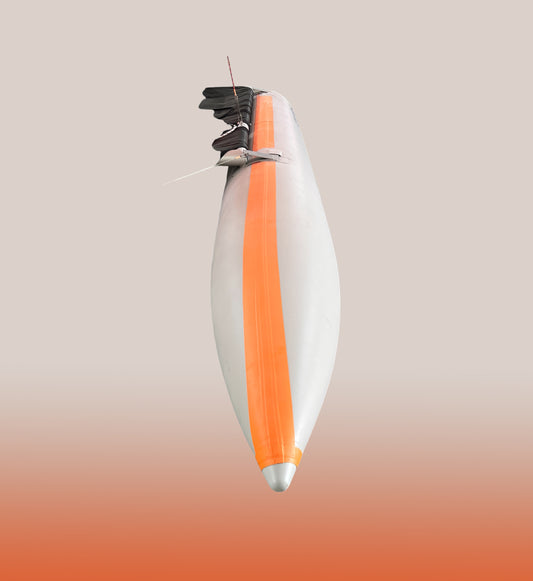 Right hull – covered in orange